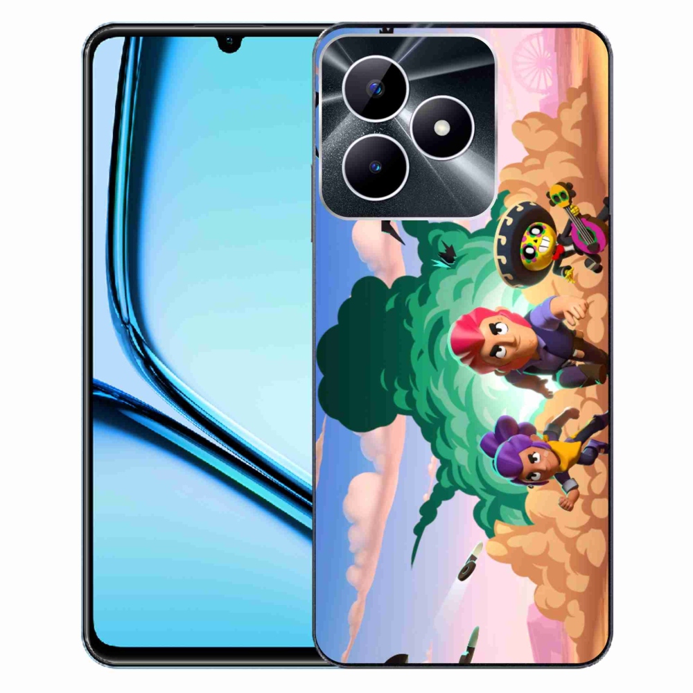 Zselés borítás mmCase a Realme Note 50 készülékhez - verekedős csillagok