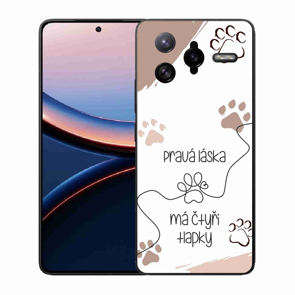 Gél borítás mmCase a Xiaomi Poco F7 Ultra számára - kutyamotívum 1 fehér háttér