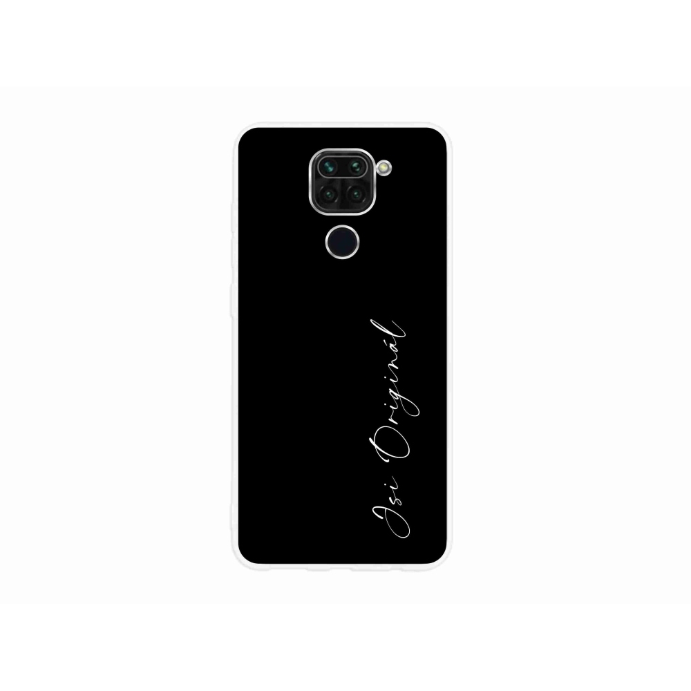 Gél borító mmCase a Xiaomi Redmi Note 9-hez - te vagy az eredeti fekete háttérrel