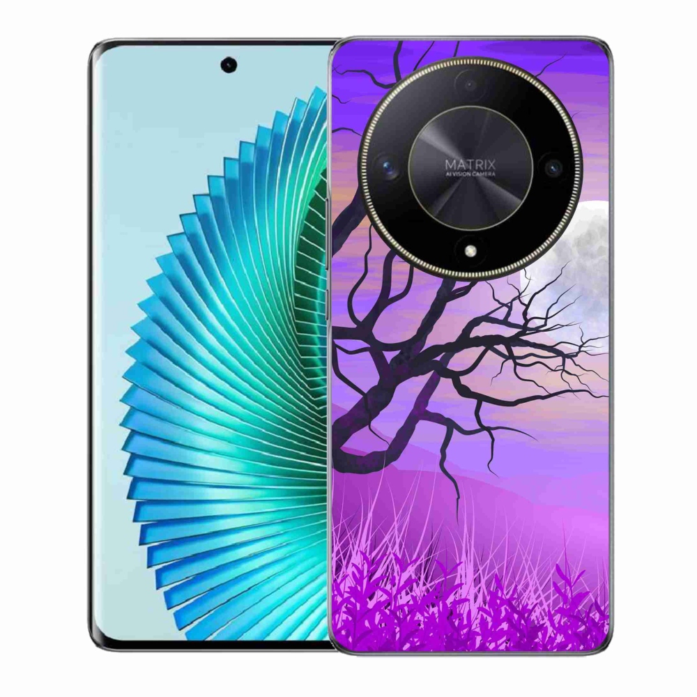 Gél tok mmCase a Honor Magic 6 Lite 5G számára - rajzfilmes kidőlt fa