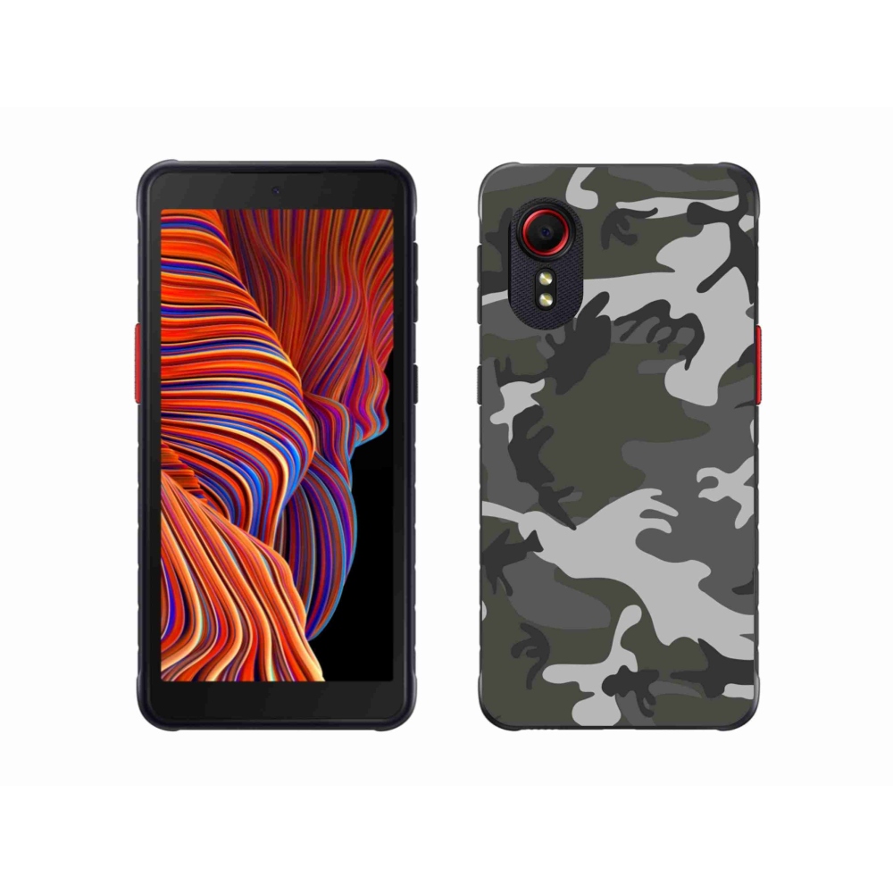 Zselés borítás mmCase Samsung Galaxy Xcover 5 készülékhez - terepszínű mintázat