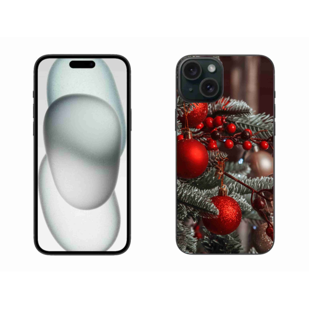 Gél borítás mmCase iPhone 15 Plus készülékhez - karácsonyi dekoráció 2