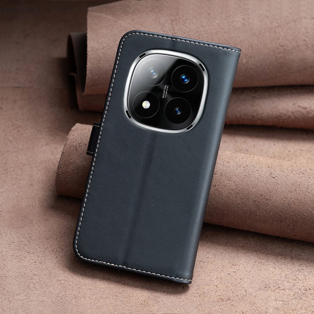 BNF könyvtáska Xiaomi Redmi Note 14 Pro 5G/Poco X7 5G/Note 14 Pro+ 5G - fekete