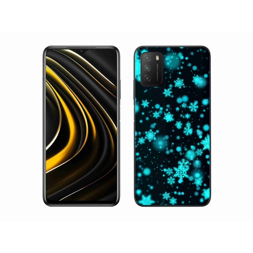 Gél borítás mmCase a Xiaomi Poco M3-hoz - hópelyhek 1