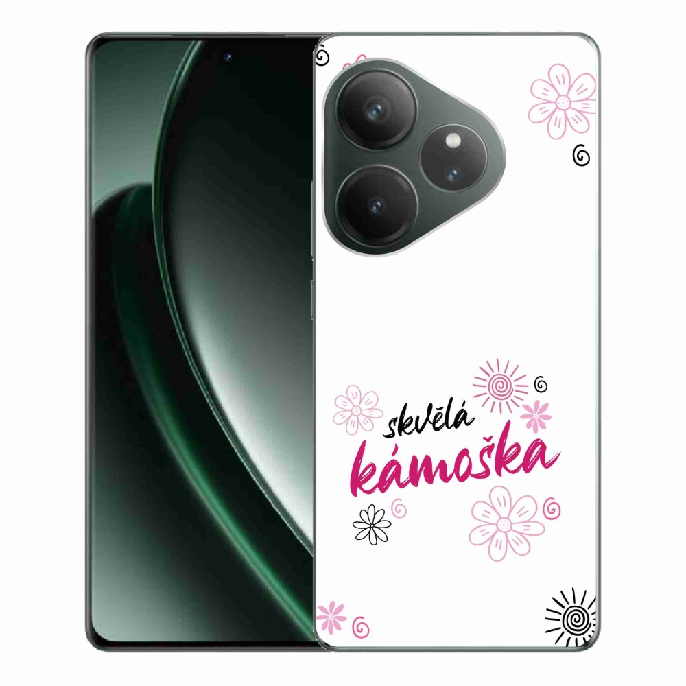 Gél borítás mmCase a Realme GT 6 5G/GT 6T 5G - nagyszerű társ fehér háttérrel