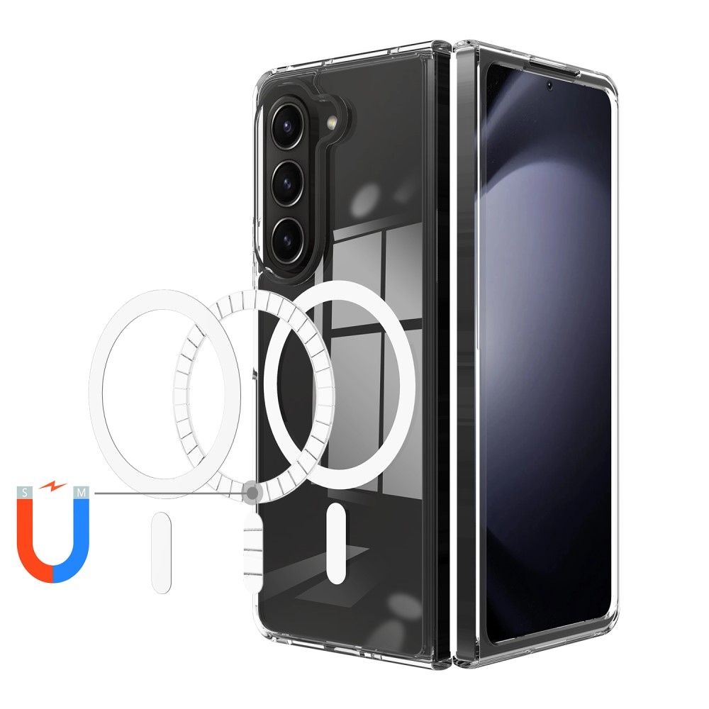 Sokkoló műanyag borítás MagSafe-val a Samsung Galaxy Z Fold6 5G készülékre - fekete