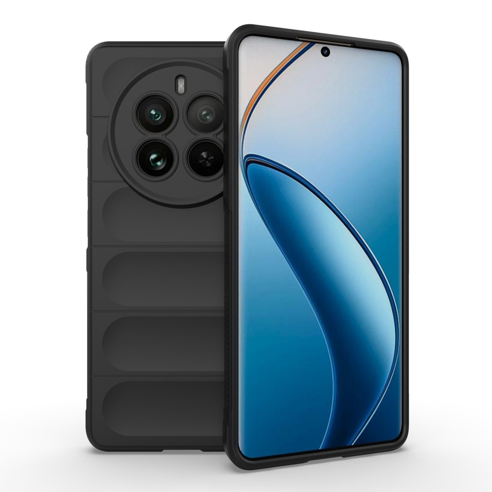 Rugg tartós zselés tok a Realme 12 Pro 5G/12 Pro+ 5G modellhez - fekete