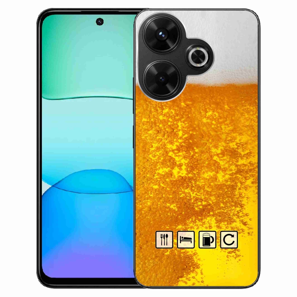 Gél borítás mmCase a Xiaomi Redmi 13 4G/Poco M6 4G - sör motívum 3