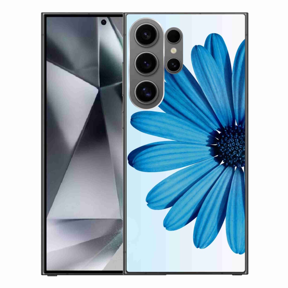 Gél tok mmCase Samsung Galaxy S24 Ultra készülékhez - kék margaréta
