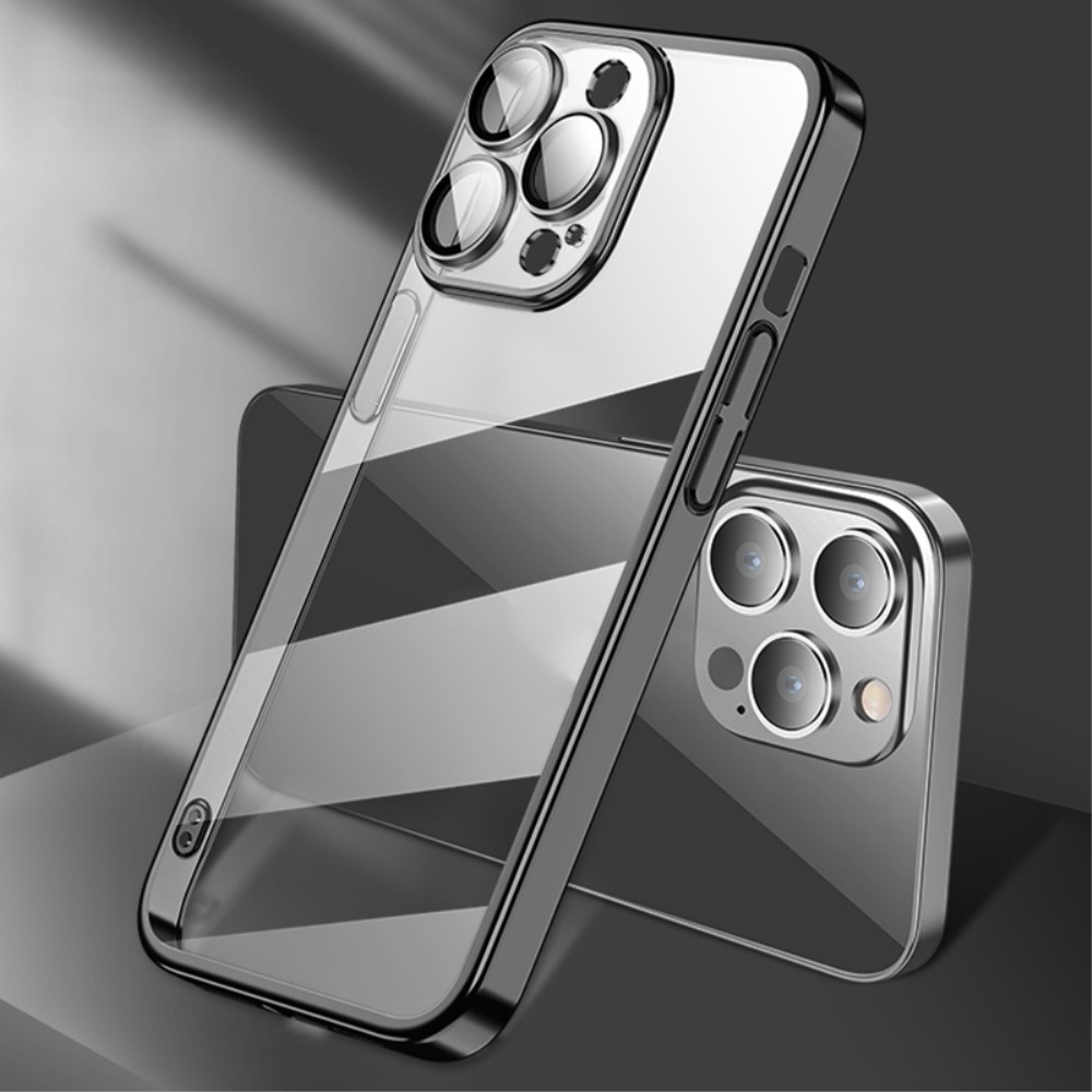 X-Level zselés tok fix hátlappal iPhone 15 Pro Max készülékhez - fekete