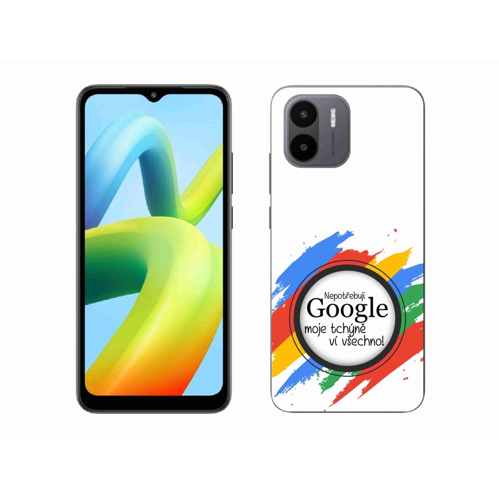 Gél borító mmCase a Xiaomi Redmi A1-en - anyós mindent tud fehér háttérrel