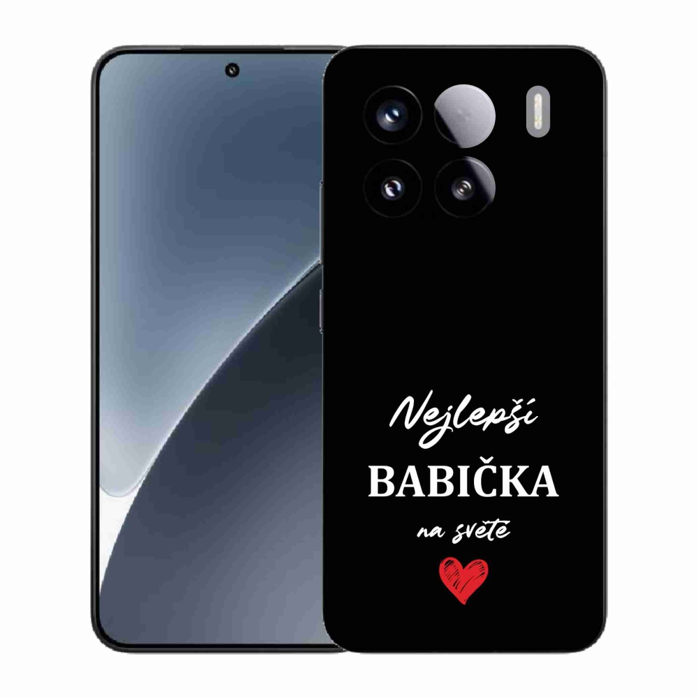 Gél borító mmCase a Xiaomi 15 - Best Grandma 1 fekete háttérrel