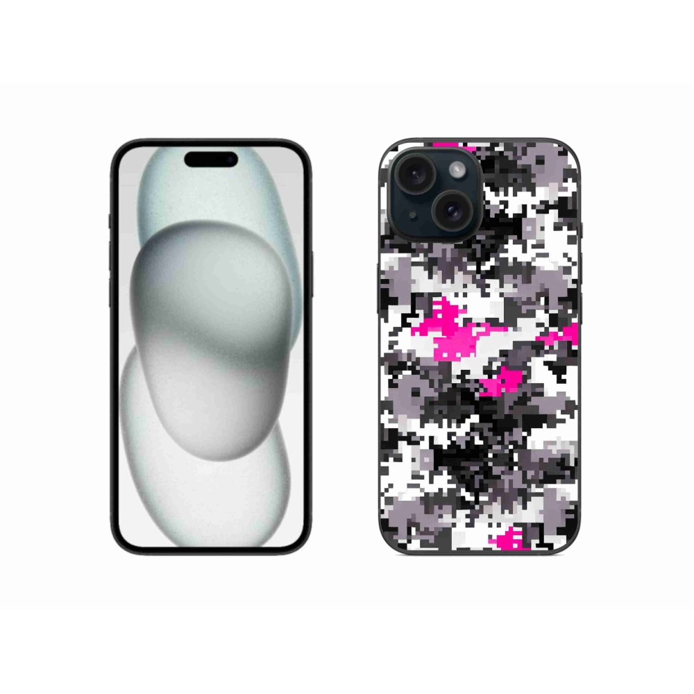 Zselés borítás mmCase iPhone 15 készülékhez - terepszínű minta 4