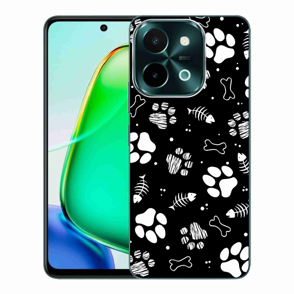 Zselés borítás mmCase a Vivo Y28-hoz - kutyamancsok
