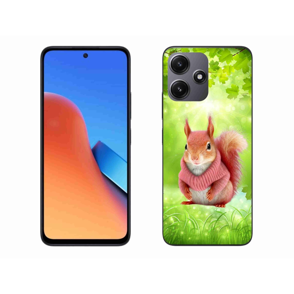 Gél borítás mmCase a Xiaomi Redmi 12 5G számára - mókus pulóverben