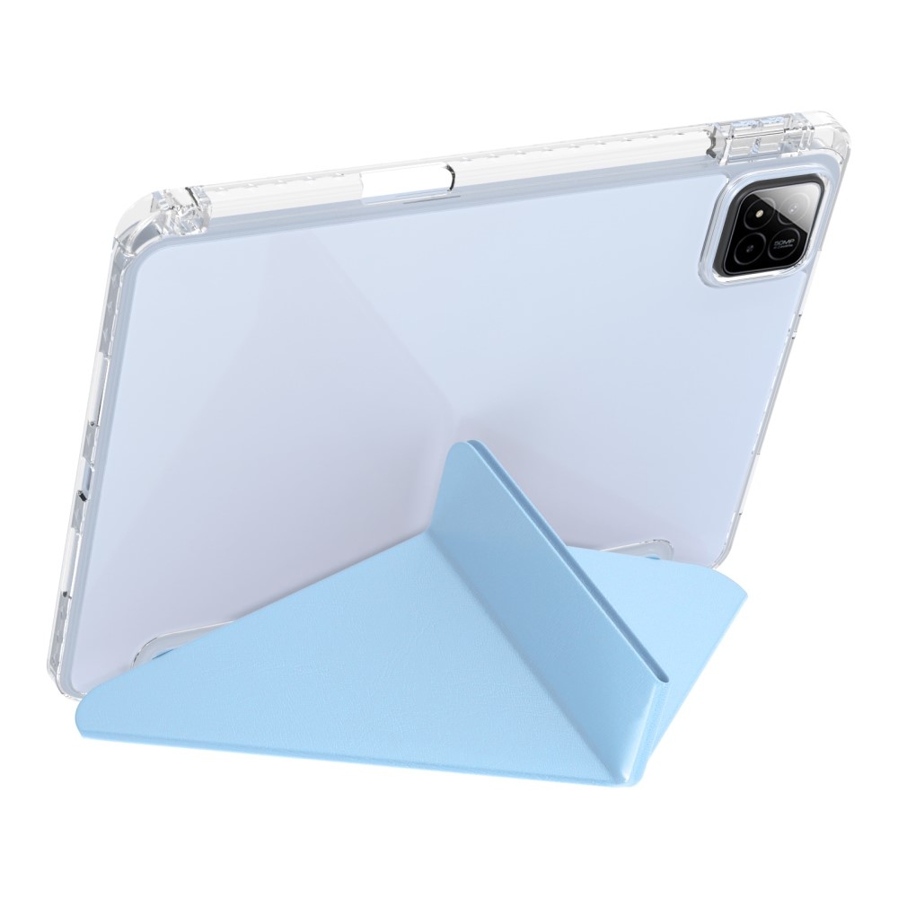 Origami intelligens pozicionáló tok Xiaomi Pad 7/7 Pro táblagéphez - világoskék színben