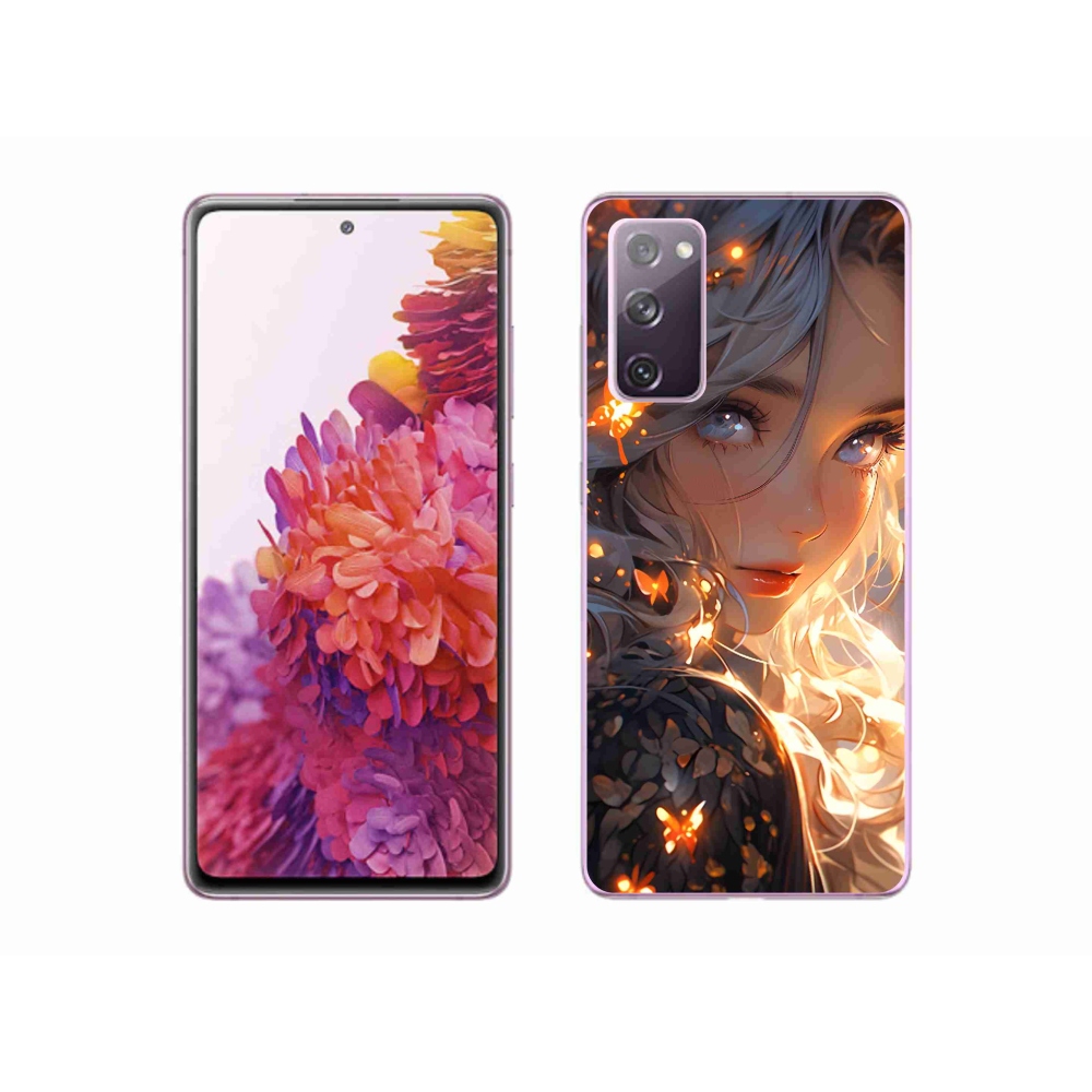 Gél borítás mmCase Samsung Galaxy S20 FE készülékhez - lány és pillangók