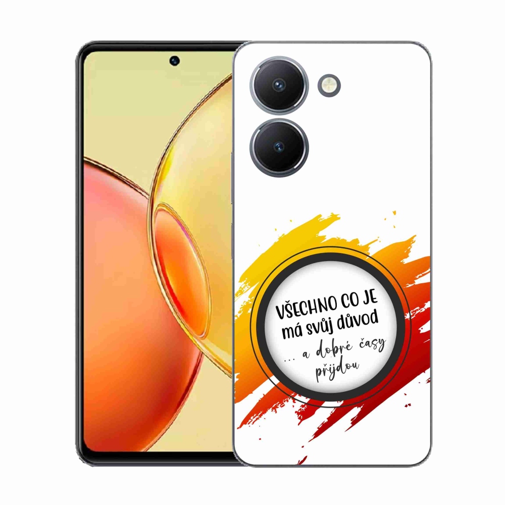 Gél borítás mmCase a Vivo Y36-on - idézet 3 fehér háttér
