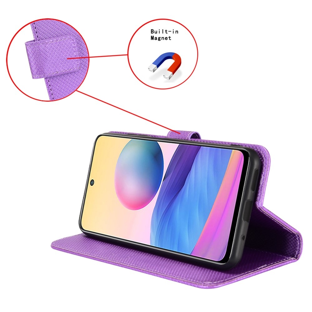 Gyémánt könyv tok a Xiaomi Poco F7 Pro 5G/Poco F7 Ultra 5G készülékhez - lila