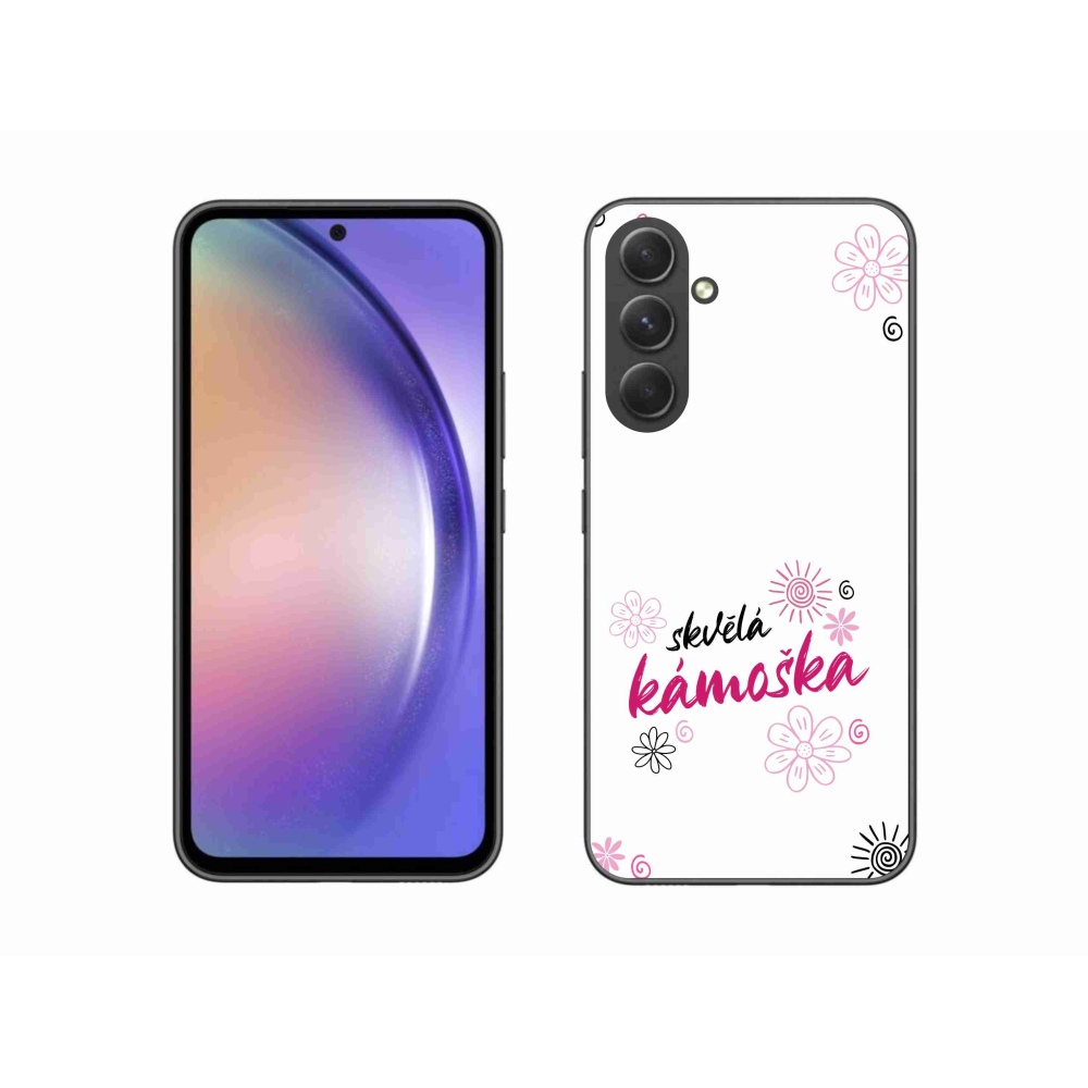 Gél borítás mmCase Samsung Galaxy A54 5G - nagyszerű haver fehér háttérrel