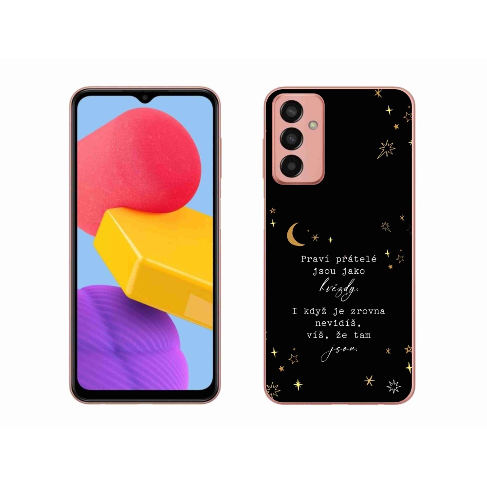 Gél borítás mmCase Samsung Galaxy M13 - idézem 6 fekete háttérrel