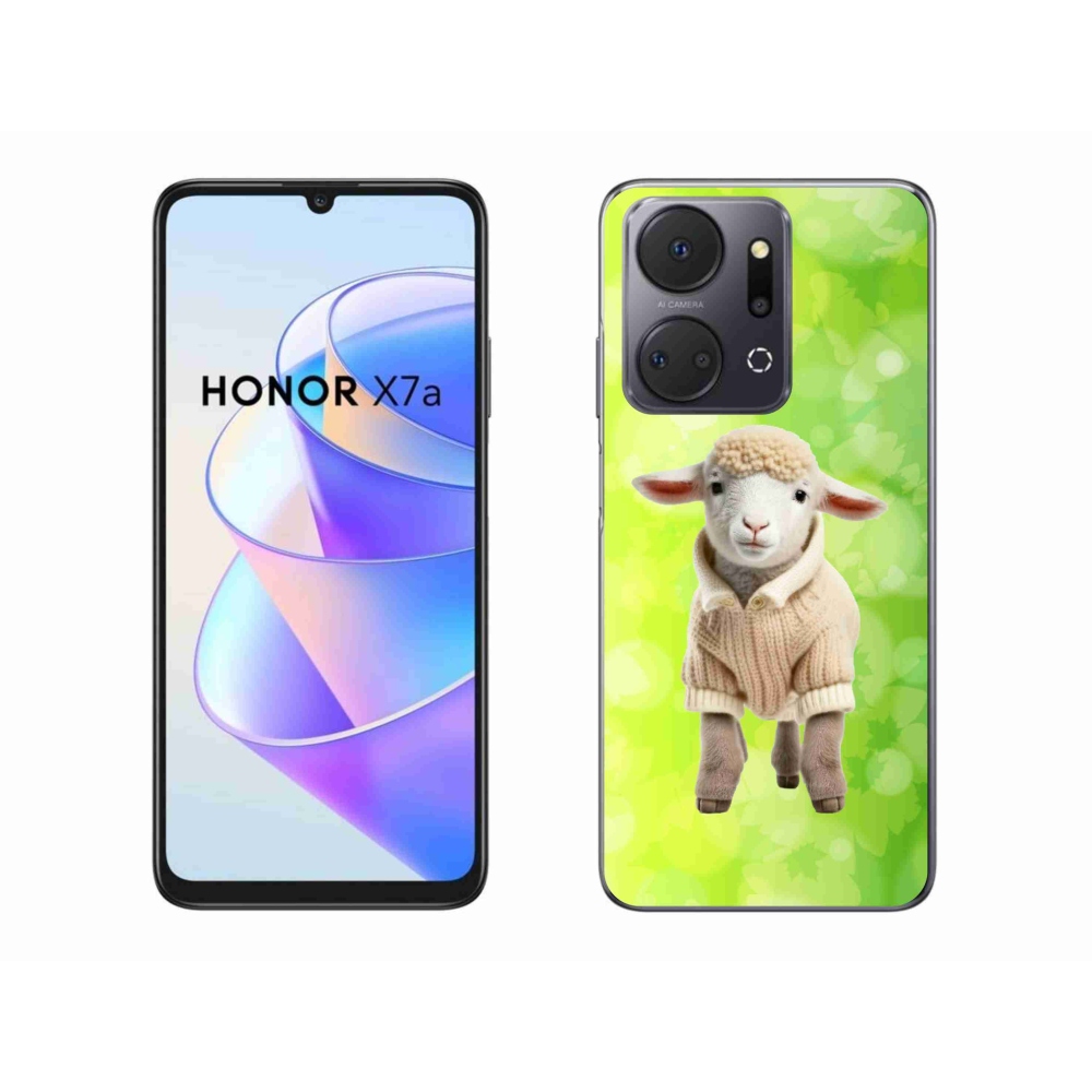 Zselés borítás mmCase a Honor X7a számára - bárány pulóverben