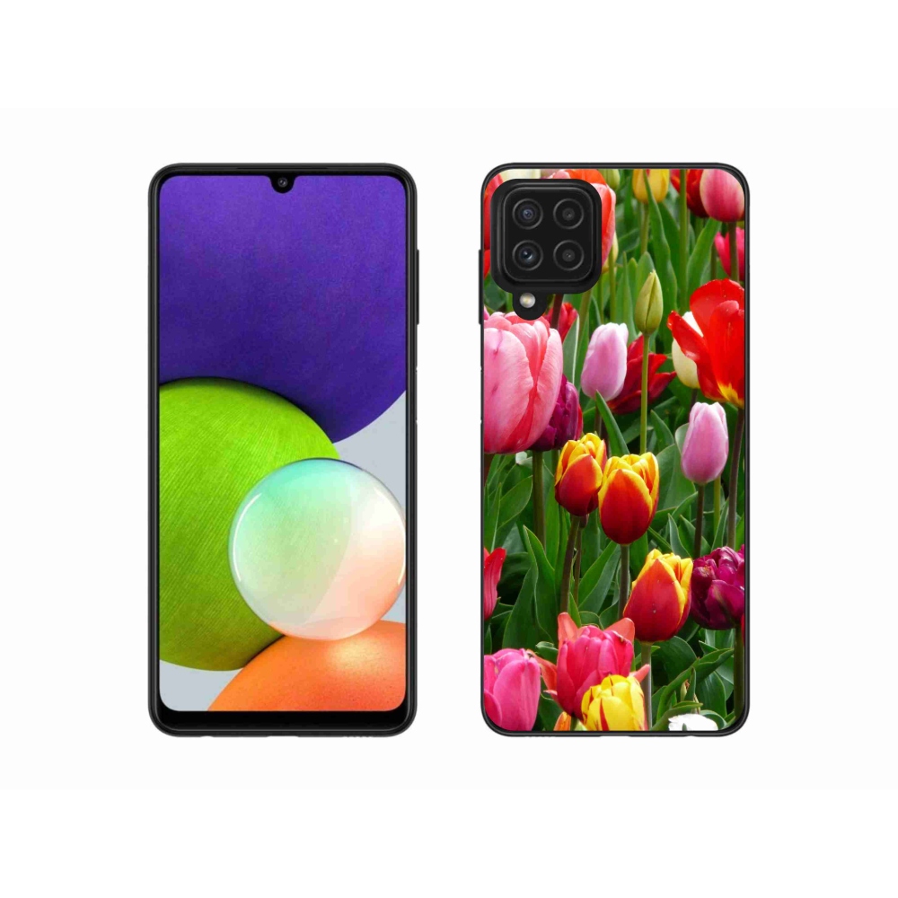 Zselés borítás mmCase Samsung Galaxy A22 4G - tulipánok