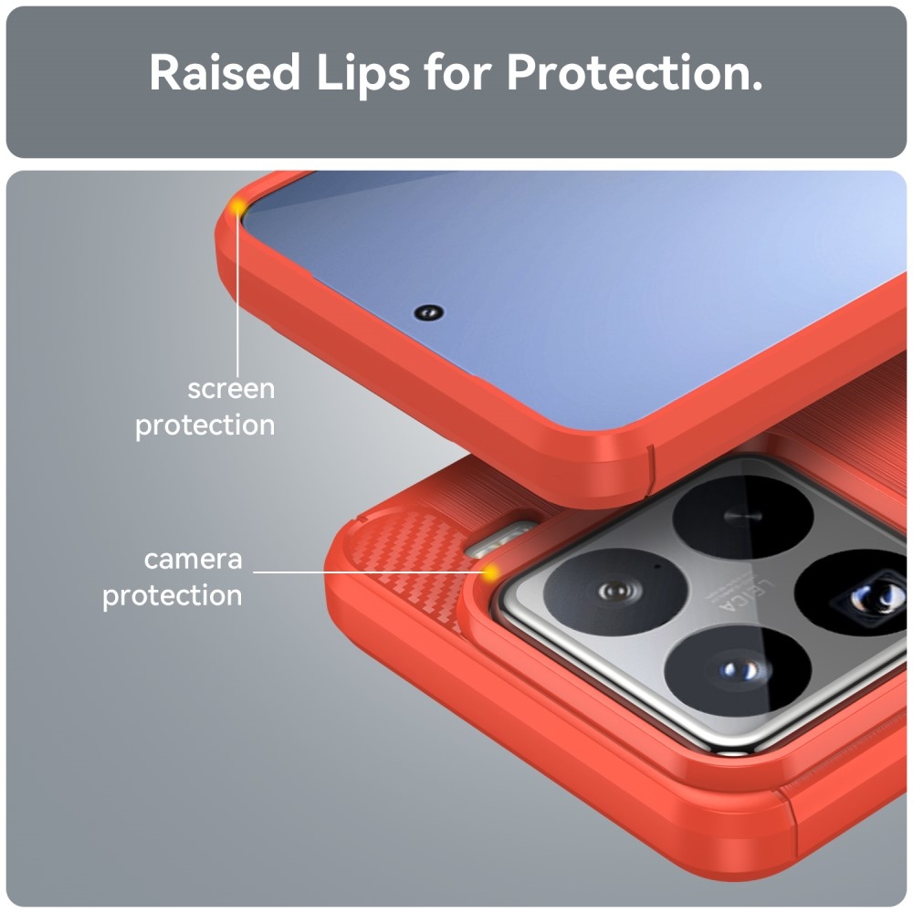 Szénálló zselés tok Xiaomi 15 Pro - piros