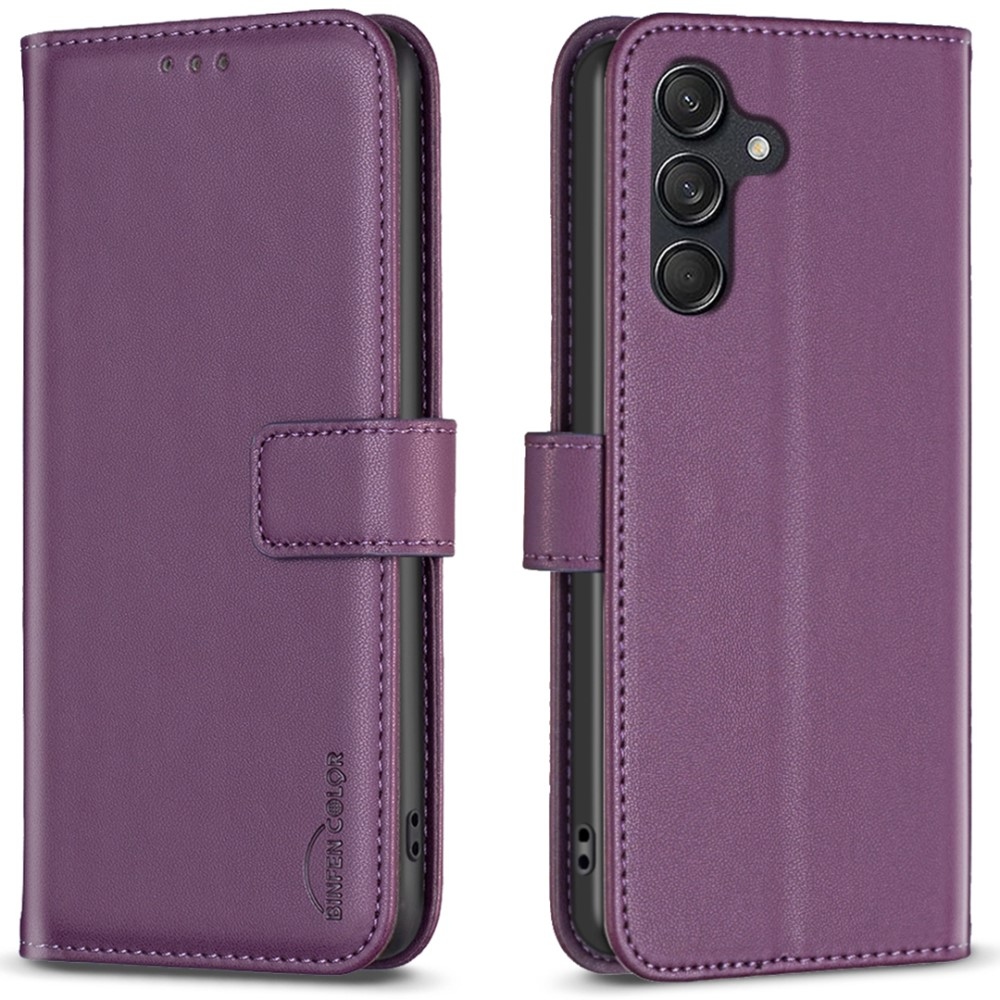 BNF könyvtáska Samsung Galaxy M55 5G - sötétlila