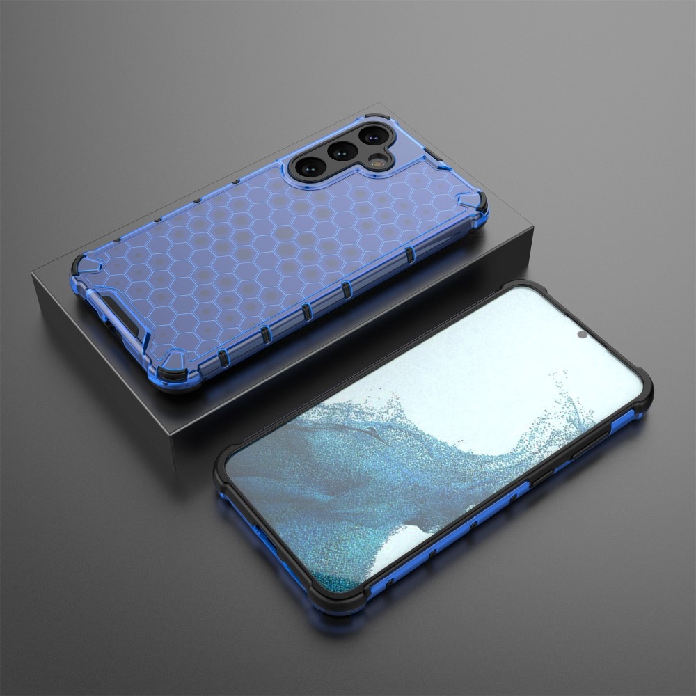 Méz tartós borító Samsung Galaxy S25+ készülékhez - kék