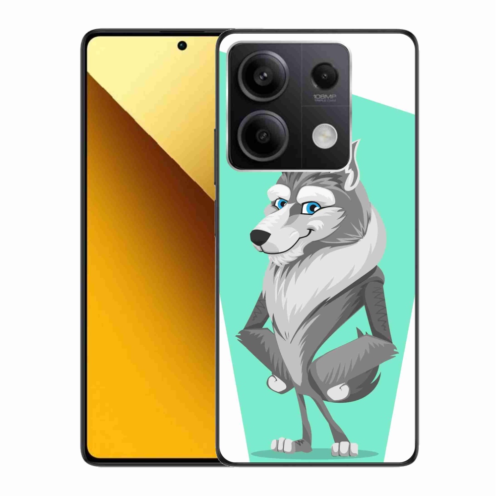 Gél borítás mmCase a Xiaomi Redmi Note 13 5G számára - rajzfilm farkas