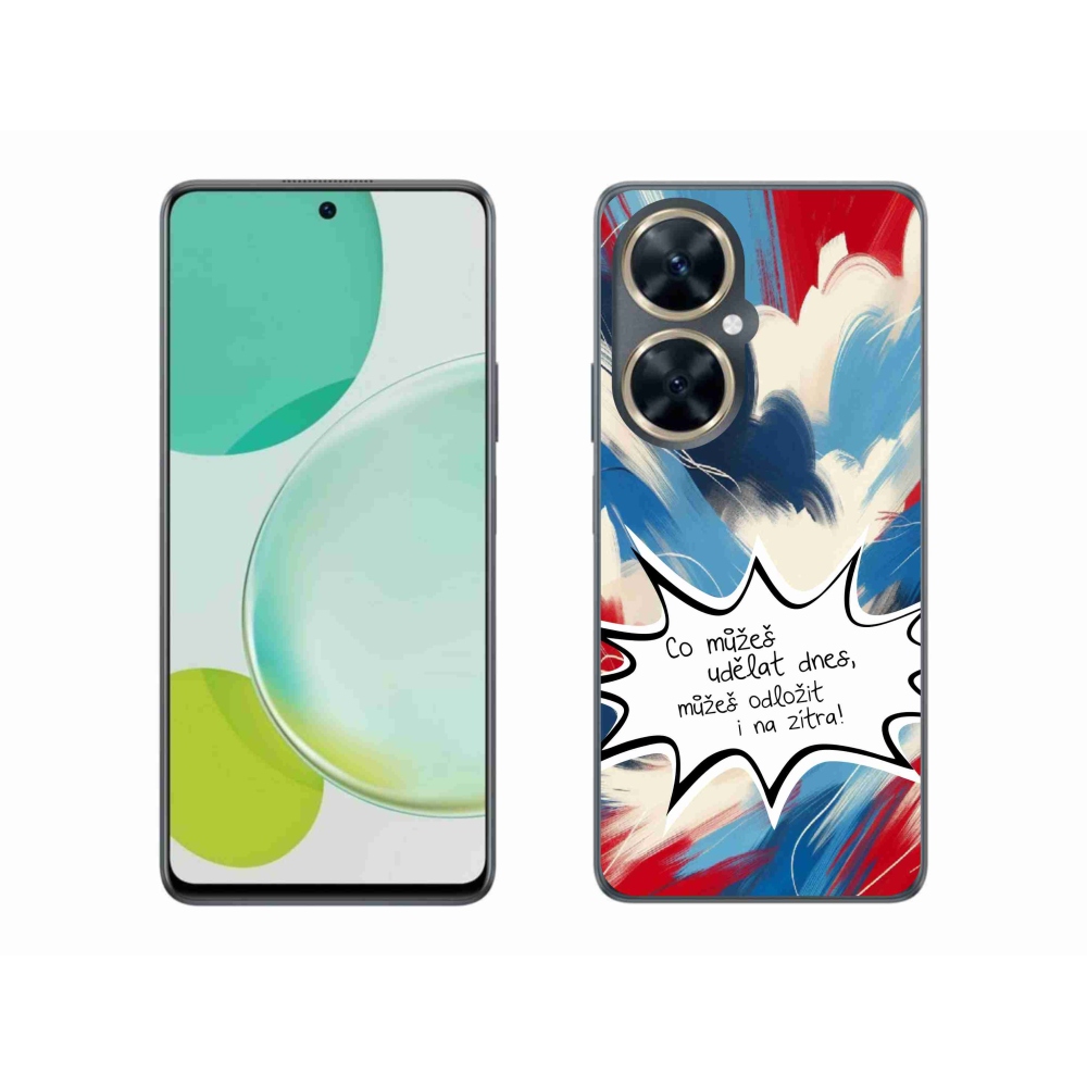 Gél borító mmCase a Huawei Nova 11i készülékhez - vicces szöveg 9 fehér háttér