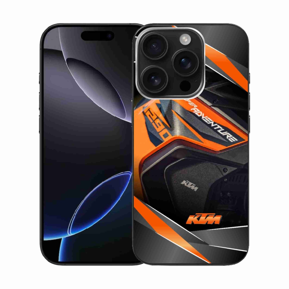 Zselés borítás mmCase iPhone 16 Pro készülékhez - motoros ktm