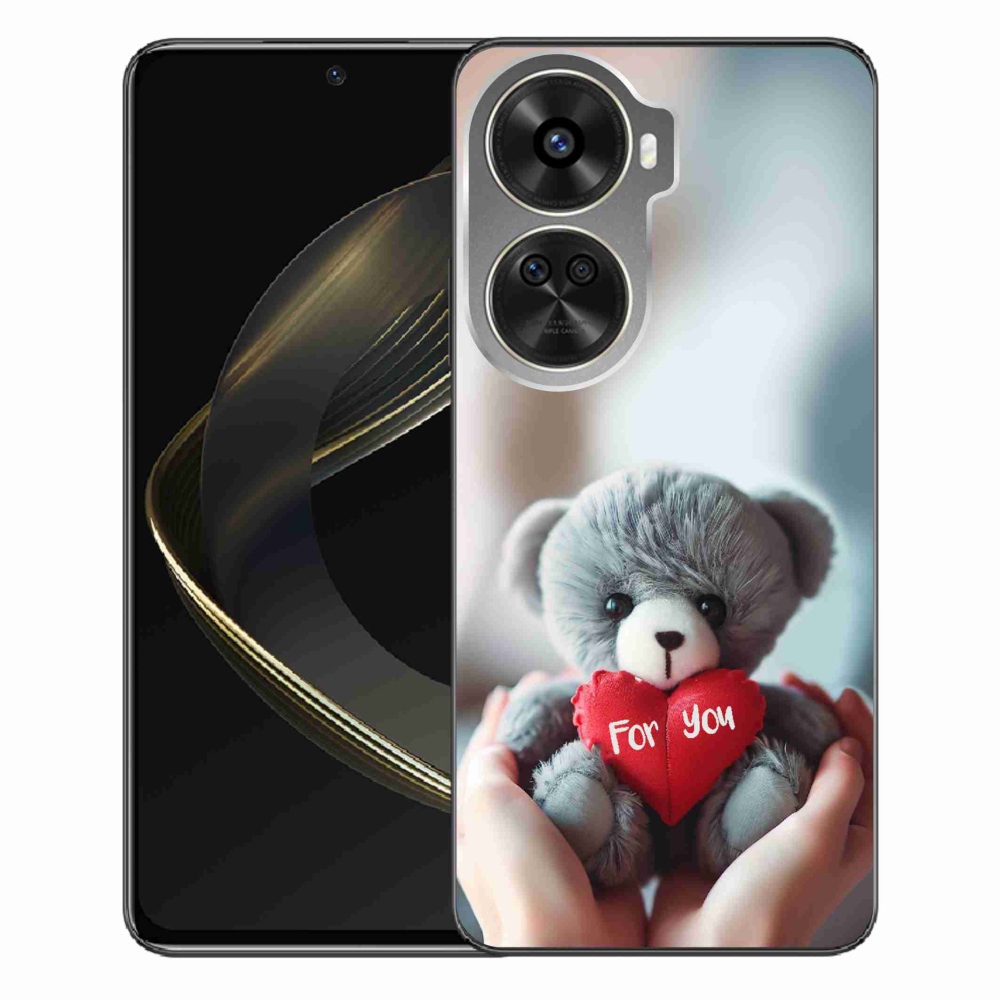 Gél borítás mmCase a Huawei Nova 12 SE-hez - mackó a szerelmesek számára