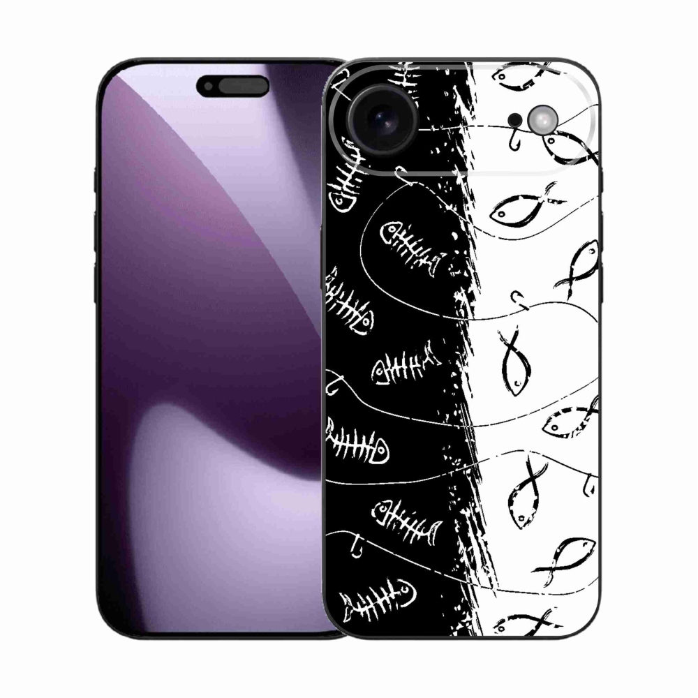 Zselés borítás mmCase iPhone 17 Air készülékhez - csontvázak és halak