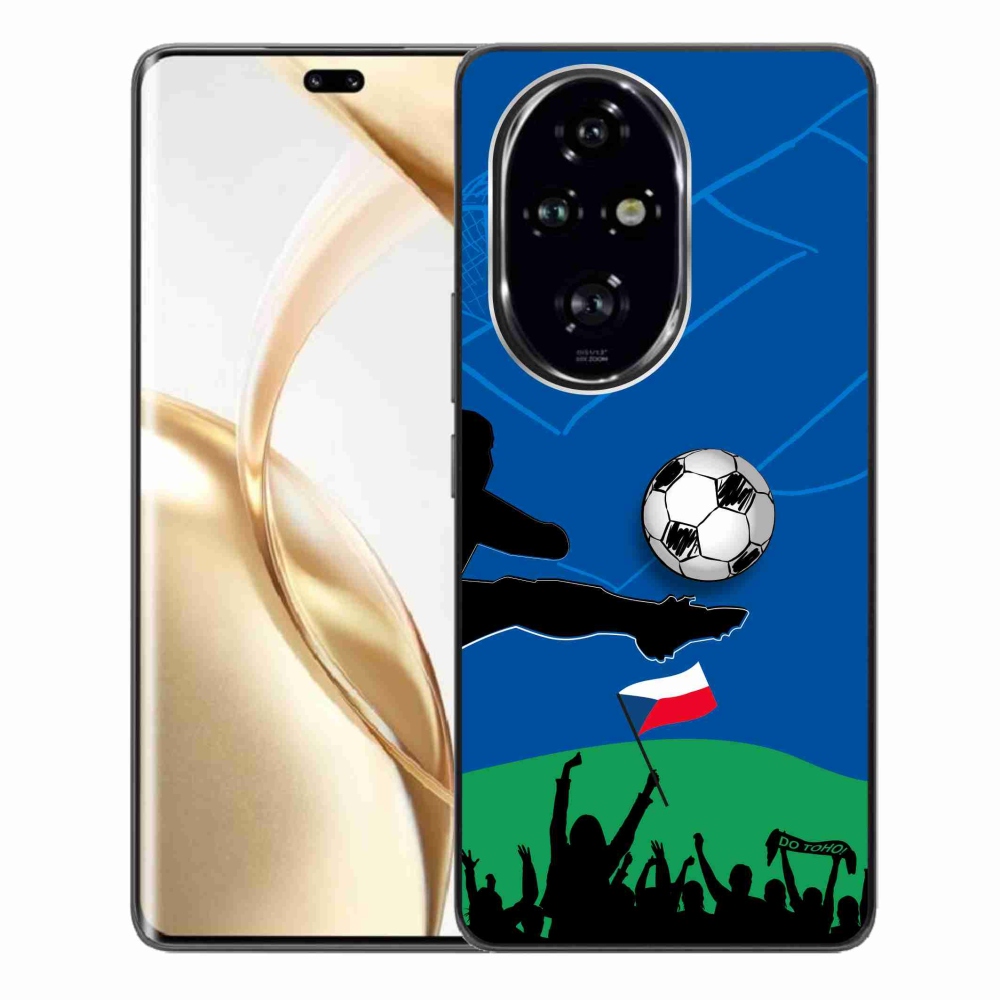 Zselés borítás mmCase a Honor 200 Pro 5G számára - futballszurkolók számára