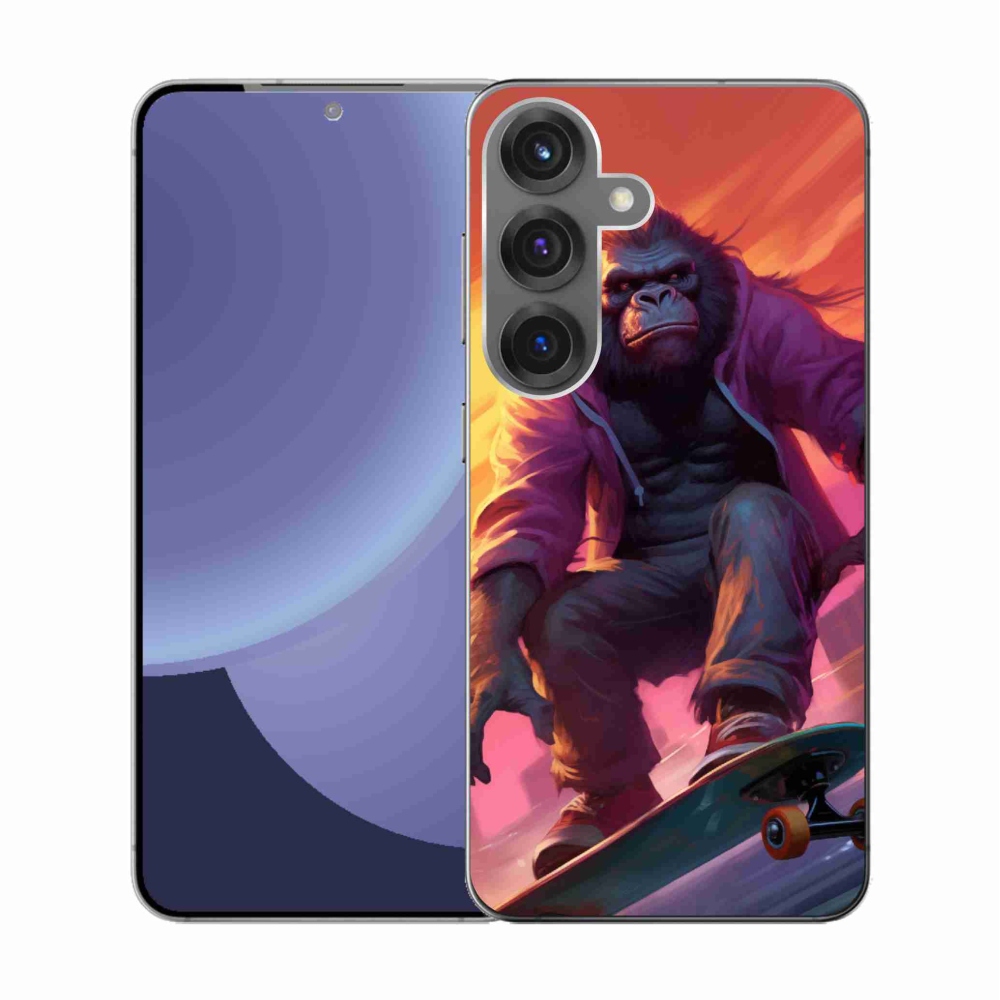 Gél borítás mmCase Samsung Galaxy S25-hez - gorilla gördeszkán