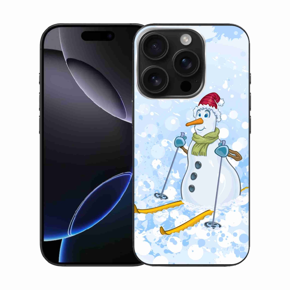 Zselés borítás mmCase iPhone 16 Pro készülékhez - hóember