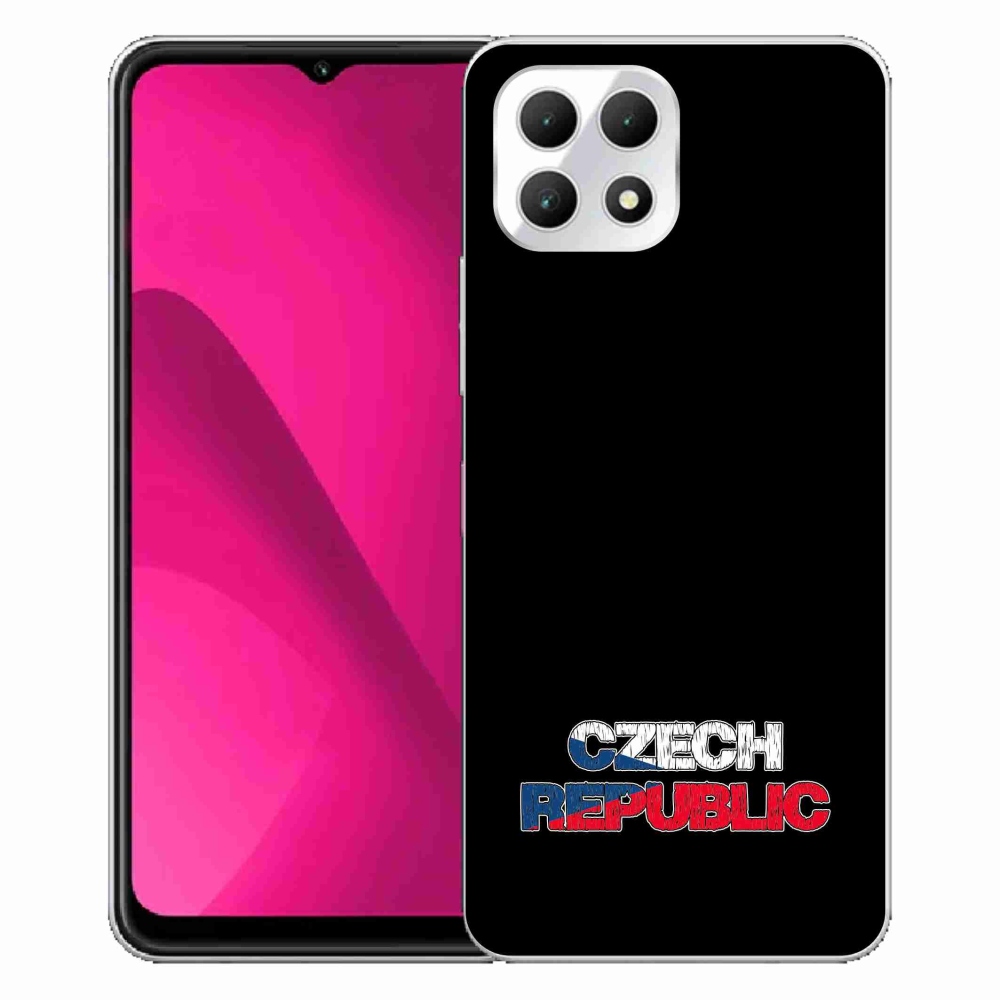 Zselés borítás mmCase a T-Mobile T Phone 2 készülékhez - Csehország fekete háttér
