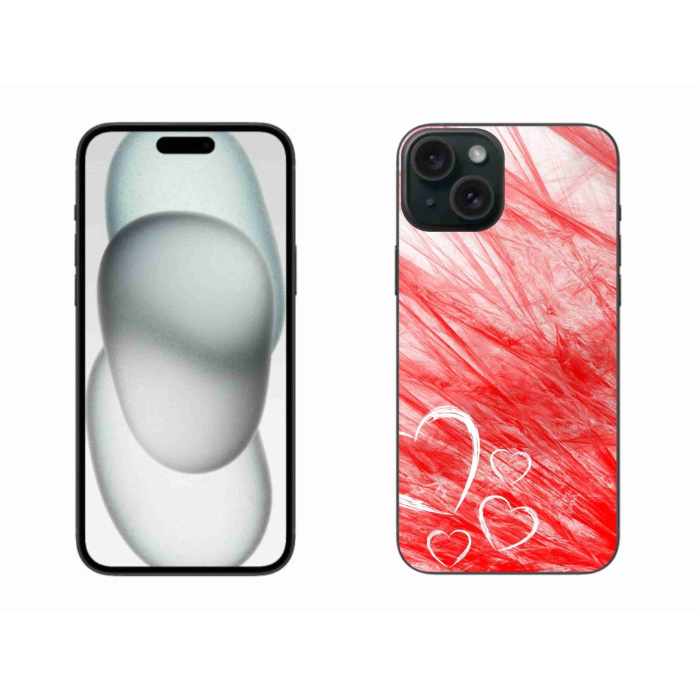 Zselés borítás mmCase iPhone 15 Plus készülékhez - szív
