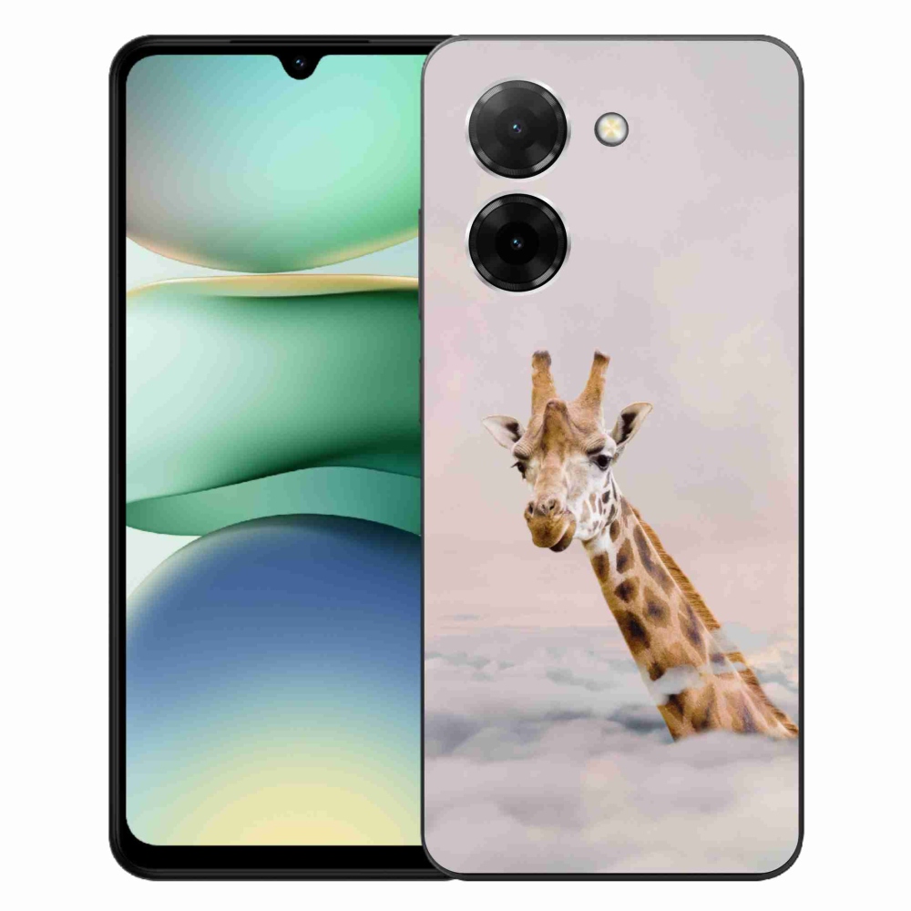 Gél borító mmCase a Xiaomi Redmi A5 (173.45x79.35x8.45mm) - zsiráf a felhőkben