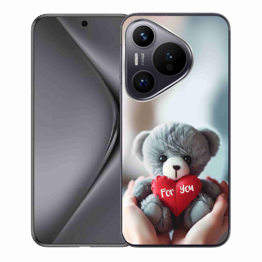 Gél borítás mmCase a Huawei Pura 70-hez - mackó a szerelmesek számára