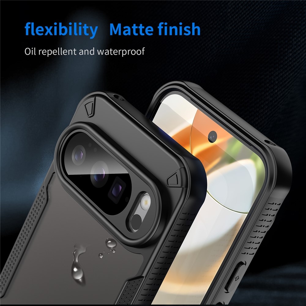 Fagyasztott tartós borítás a Google Pixel 10 Pro/Pixel 10 készülékhez - fekete