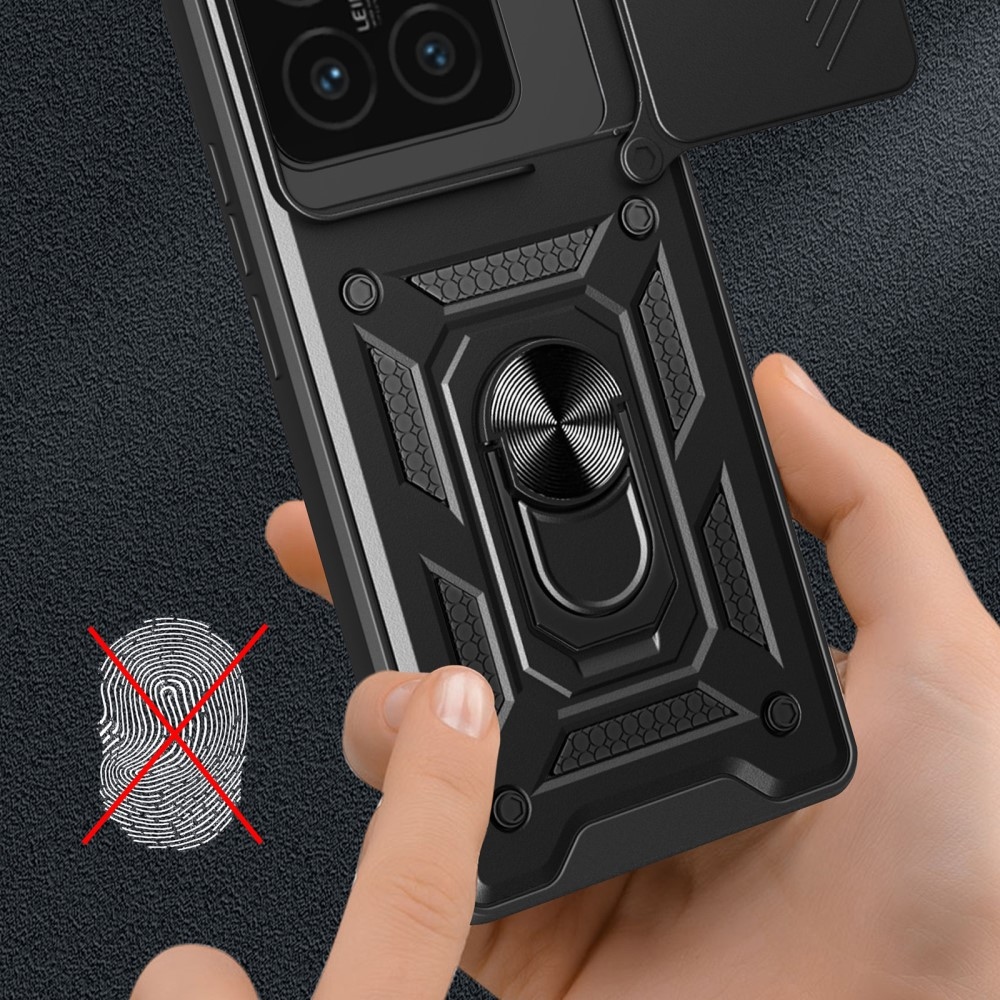 Tartós csúszásálló borítás Xiaomi 14T-hez - fekete