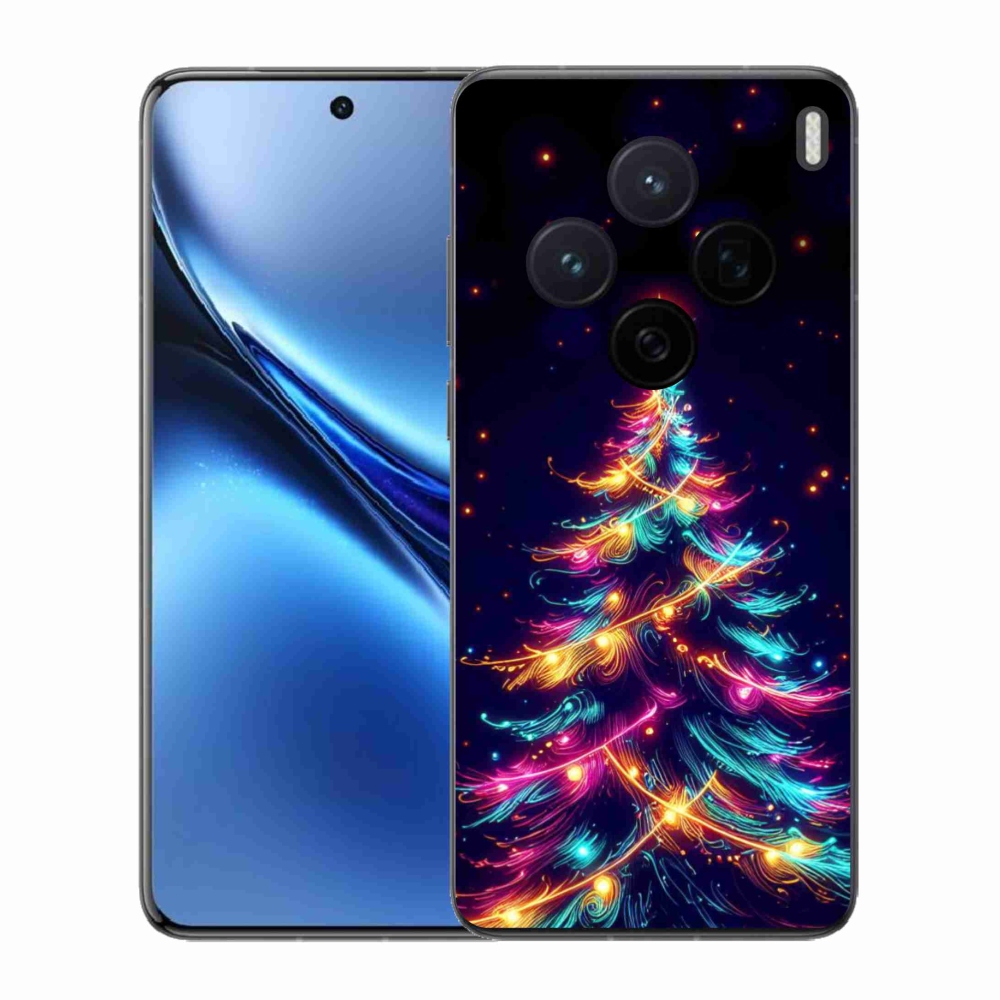 Gél borítás mmCase a Vivo X200 5G-hez - neon karácsonyfa