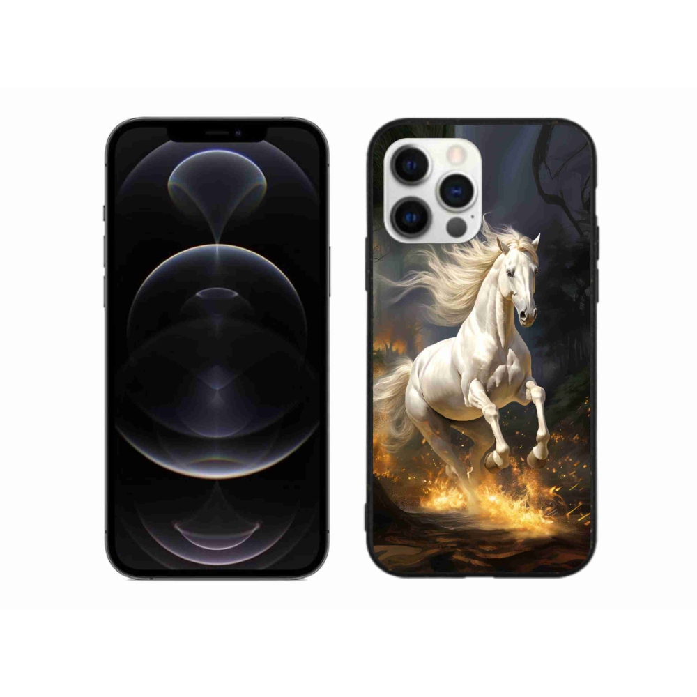 Gél borítás mmCase iPhone 12 Pro Max készülékhez - Fehér ló 2