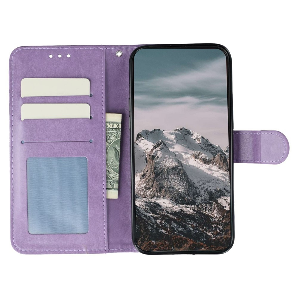 Mandala könyv tok a Xiaomi Redmi 15 5G-hez - lila