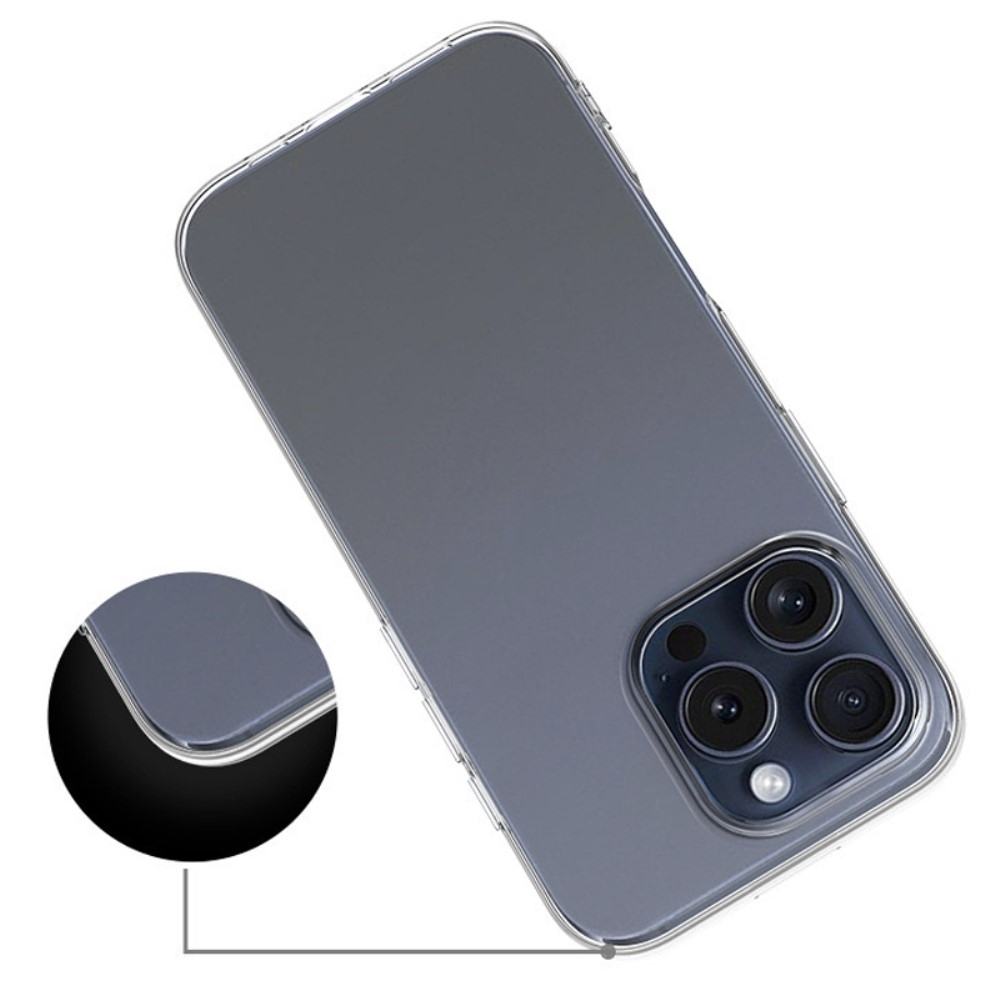 Átlátszó zselés tok iPhone 16 Pro Max készülékhez - átlátszó