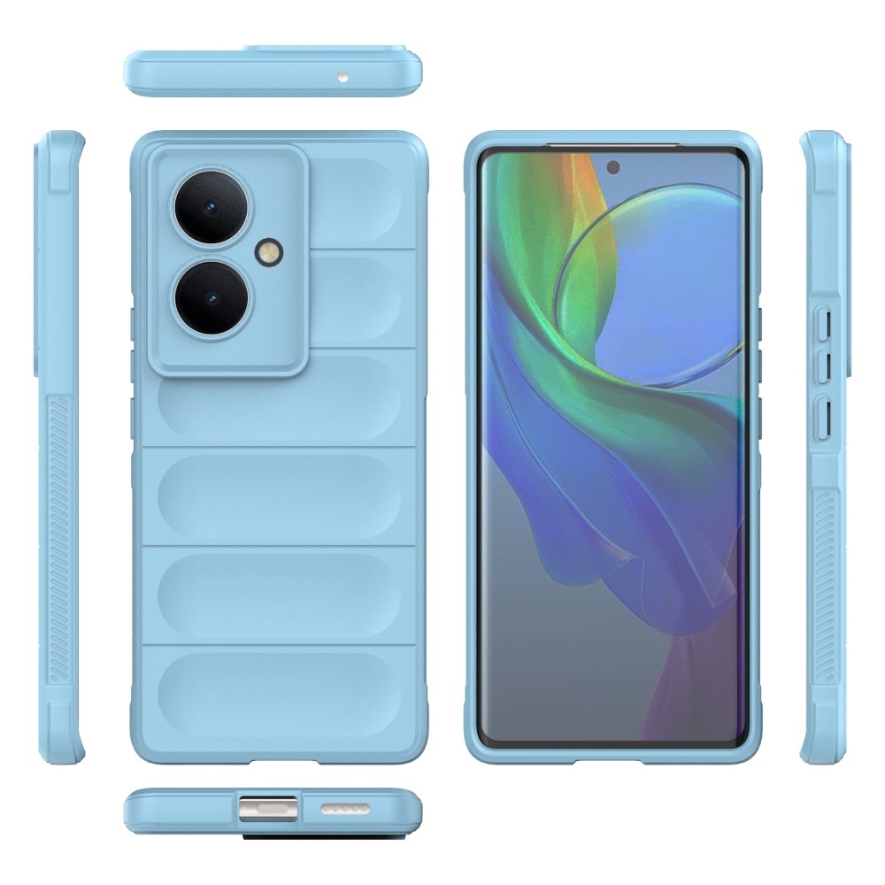 Rugg tartós zselés tok a Vivo V29 Lite 5G-hez - világoskék színű