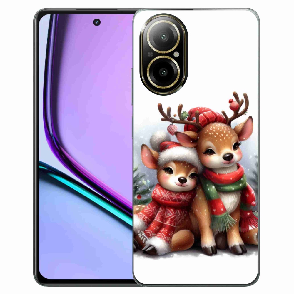 Zselés borítás mmCase a Realme C67 készülékhez - karácsonyi rénszarvas